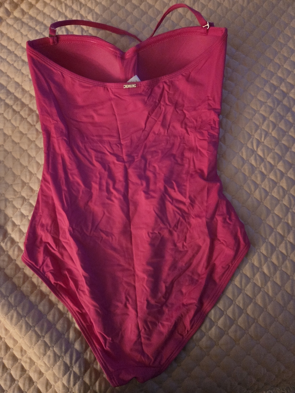 Anne Cole Hot Pink Adjustable-Strap Tank